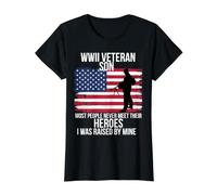 World War II Veteran Son Most People Never Meet Their Heroes USA Value Graphic T-Shirt