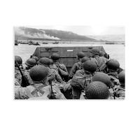 World War II WWII D-day Landing Omaha Beach Canvas Art Poster And Wall Art Picture Print Modern Family Bedroom Decor Unframe 16x24inch(40x60cm)
