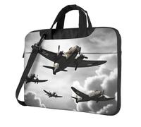 World War Laptop Bag 13-15.6Inch, 360° Protective Laptop Sleeve Case Shockproof Messenger Shoulder Bag Waterproof Computer Case Carrying Cover Briefcases for Men Women