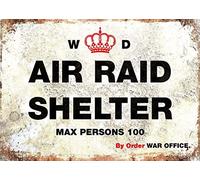 World War Poster GB WW2 WW1 Army Bunker Air Shelter Vintage Retro Man Cave Bar Pub Shed Novelty Gift Aluminium Metal Tin Wall Décor Sign