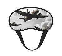 World War Sleep Mask for Side Sleepers: Blackout Eye Masks for Sleeping - Soft Breathable Soft Eye Shade Cover for Travel - Adjustable Night Blindfold for Men Women Gifts