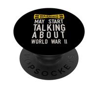 World War Two 2 WW2 History Lover Funny Fans Gifts PopSockets Swappable PopGrip