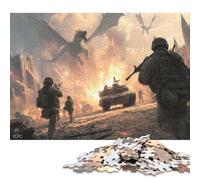 World War Wooden Jigsaw Puzzles 1000 Pieces for Adults Fun Stress Relief Toy Intellectual Game Education Game Home Decoration Relaxation And Intelligence 1000pcs (75x50cm)