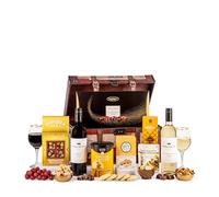 World Weekend Case Wine Gift Hamper - Red & White Wine with International Snacks, Chocolates & Treats - Luxury Gift for Birthdays, Thank You & Celebrations