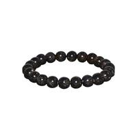 WORLD WIDE GEMS Natural Australian Dark Opal Gemstone round 8mm smooth 7inch Beads Stretchble bracelet crystal healing energy stone bracelet for Women & Men Adjustable Size