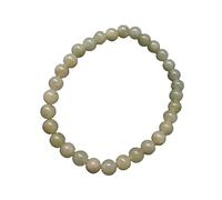 WORLD WIDE GEMS WWG Heliodor Golden Beryl 6mm rondelle smooth 7inch Natural Gemstones Beaded Bracelets for Men Women Healing Crystal Stretch Beaded Bracelet Unisex