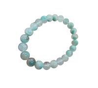 WORLD WIDE GEMS WWG Very Rare Ajoite 12mm rondelle smooth 7inch Natural Gemstones Beaded Bracelets for Men Women Healing Crystal Stretch Beaded Bracelet Unisex
