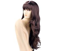 World Wigs Long Shiny Straight Brown Wig
