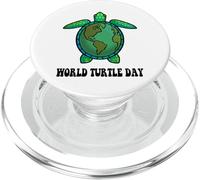 World Wildlife Day Let's Save The Turtle Cool Turtles Design PopSockets PopGrip for MagSafe