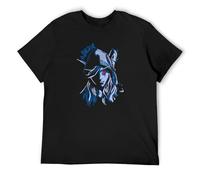 World Windrunner War Sylvanas Craft Gaming Men Cotton T-Shirt Short Sleeve Clothes Tees XL Black