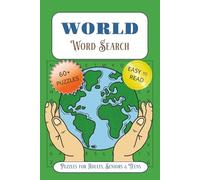 World Word Search: Word Searches with Easy to Read Print about the World, Countries, Nature and More | 6x9 inches, 122 pages | 60+ Puzzles … Gift for Vacations, Holiday & Free Times