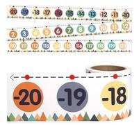 WorldBazaar Number Line Bulletin Board Border -20 to 120 Straight Border Trim for Classroom Wall Decorations Math Class Moving Mountains Decor Roll