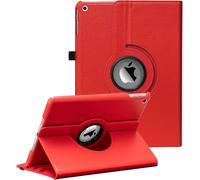 WorldBiz iPad 10.2" Case - Fit 9th, 8th, 7th Generation - Rotating 360° Cover with Auto Sleep Wake (Red)