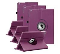 WorldBiz Case for iPad 10.2 inch Fit 9th Generation 2021 / 8th Generation 2020 / 7th Generation 2019-360 Degree Rotating Case Cover For iPad 10.2'' With Auto Sleep Wake (Purple) (Pack of 3)