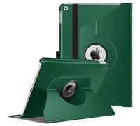 WorldBiz Case for iPad 10.2 inch Fit 9th Generation 2021 / 8th Generation 2020 / 7th Generation 2019-360 Degree Rotating Case Cover For iPad 10.2'' With Auto Sleep Wake (Dark Green)