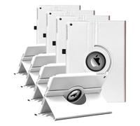 WorldBiz Case for iPad 10.2 inch Fit 9th Generation 2021 / 8th Generation 2020 / 7th Generation 2019-360 Degree Rotating Case Cover For iPad 10.2'' With Auto Sleep Wake (White) (Pack of 4)