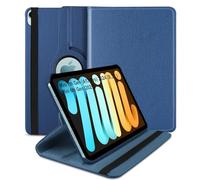 Worldbiz Case for iPad Mini 7 (A17 Pro, 2024) / iPad Mini 6 2021 8.3-Inch, 360 Degree Rotating Leather Protective Stand Cover, Auto Wake Sleep, A2995/A2996/A2567/A2568 (Navy)