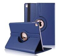 WorldBiz Case For iPad Pro 12.9" (1st and 2nd Generation 2015 and 2017) 360° Rotating Total Protection Cover With Folding Stand Function. Colour: Blue