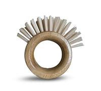 WorldFront Naturals - Bamboo Round Handle Kitchen Brush with Hanging Rope Sisal Bristles Eco-Friendly Cleaning Tool