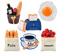 Worldity 6pcs Cute Food Shaped Fridge Magnets, Resin Material, Super Powerful, Multi-Purpose, Playful Style