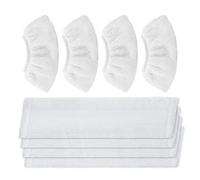 worldly 8pcs Kärcher Microfibre Cap, Microfibre Fabric, Replacement Accessories for Steam Cleaner, Compatible with Kärcher SC1, SC2, SC3, SC4, SC5 (A 4pcs + B 4pcs)
