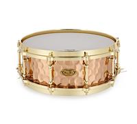 WorldMax 14 x 5 Hammered Bronze Snare Drum Brass HW