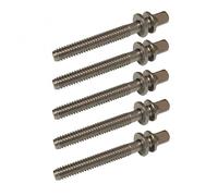 WorldMax 75mm Tension Rods 5 Pack Chrome