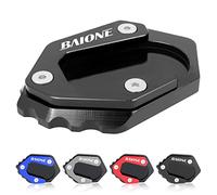 Worldmotop Motorcycle Kickstand Pad Side Stand Plate Pad for BMW F750GS F750 GS F850GS F850 GS 2021 Enlarger Extension Plate Foot Pad (black, F750GS)