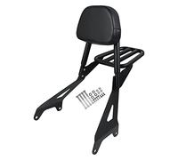 Worldmotop Motorcycle Sissy Bar Backrest Rear Luggage Rack Passenger Seat for Yamaha Bolt XV950 XVS950 2013 2014 2015 2016 2017, Detachable Backrest (with luggage rack, XV950)