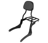 Worldmotop Motorcycle Sissy Bar Backrest Rear Passenger Seat Replacement for Kawasaki Vulcan VN900 Custom Classic 1996-2018 Detachable Backrest Luggage Rack(for VN900-B)