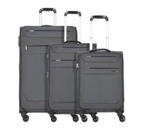 Worldpack Dublin 4 wheels Suitcase set 3-piece with expansion pleat gray