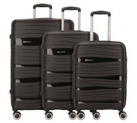 Worldpack Miami 4 wheels Suitcase set 3-piece black