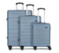Worldpack New York 2.0 4 wheels Suitcase set 3-piece blue