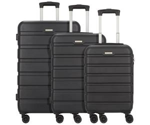 Worldpack Phoenix 4 wheels Suitcase set 3-piece black