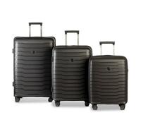 Worldpack Portland 4 wheels Suitcase set 3-piece black