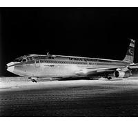 worldphotographs Airport (1970) TransGlobal Airlines Boeing 707 10x8 Photo