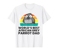 Worlds Best African Grey Parrot Dad T-Shirt