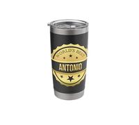 World's Best Antonio, Funny Custom Personalized Name Award Stainless Steel Insulated Tumbler