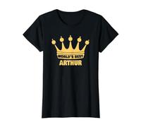 World's Best Arthur Saying Funny Name Arthur Value Graphic T-Shirt, Women, Black, M