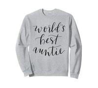 World's Best Auntie T-Shirt Women's Funny Nephew Aunt Niece Sweatshirt