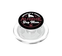 World's Best Aussie Dog Mom Australian Shepherd PopSockets PopGrip for MagSafe