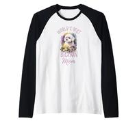 World's Best Bichon Mom Watercolor Cute Fuzzy Bichon Lovers Raglan Baseball Tee