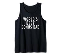 World's Best Bonus Dad Funny Family Tank Top