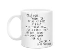 Worlds Best Boss Mug, Funny Birthday Gift for Men, Best Boss Funny Cups, Best Boss Birthday Cup, If I Had A Different Boss Mug, Appreciation Thank You Gifts for Bosses Day, Premium Boxed Present