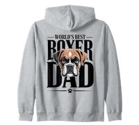 World's Best Boxer Dad Father Lover Zip Hoodie