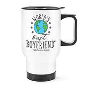 World's Best Boyfriend Travel Mug Cup with Handle