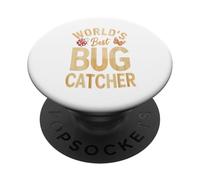 World's Best Bug Catcher Insect Explorer Fun Design PopSockets Adhesive PopGrip