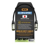 WORLDS BEST CABLES 0.5 Meter - Canare L-4E6S, Star Quad Balanced Male To Female Microphone Cables With Eminence E311 & E312 Gold XLR Connectors - CUSTOM MADE