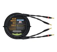 WORLDS BEST CABLES 10 Foot - Canare 4S11 - Audiophile Grade - HiFi Star-Quad Single Speaker Cable for Center Channel with Eminence Gold Banana Connectors