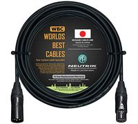 WORLDS BEST CABLES 10 Meter - Balanced Microphone Cable CUSTOM MADE using Mogami 2549 (Black) wire and Neutrik NC3MXX-B & NC3FXX-B Gold XLR Plugs